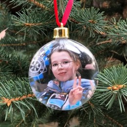 Новогоднее украшение Сплюснутый шар
